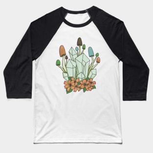 Shrooms and crystals Baseball T-Shirt